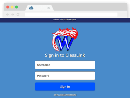 ClassLink Login Page